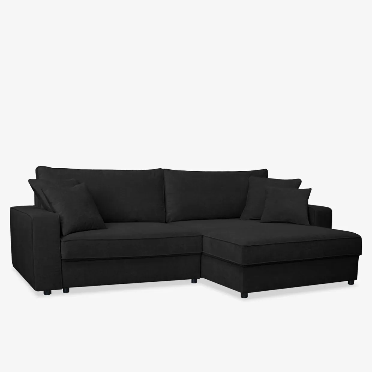Narożnik czarny MARKOS prawy