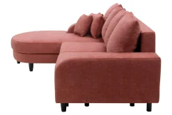 Narożnik rozkładany koralowy NAPOLI lewy