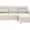 Narożnik rozkładany kremowy TENDER prawy