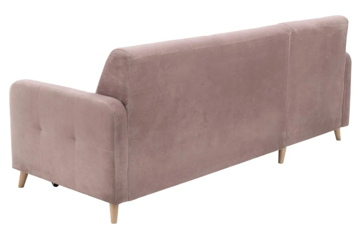 Narożnik rozkładany różowy VOLARE