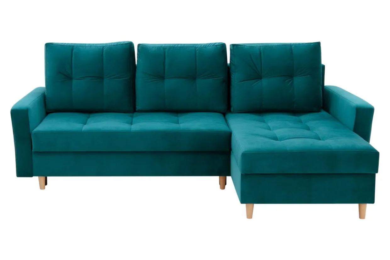 Narożnik rozkładany zielony ZOYA
