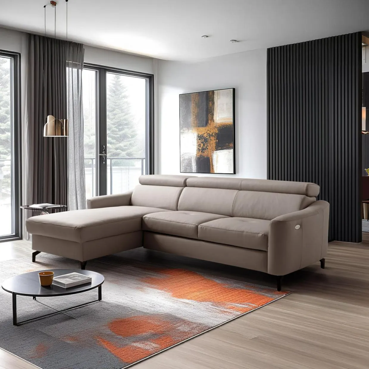 Narożnik z funkcją relaks AMALFI lewy