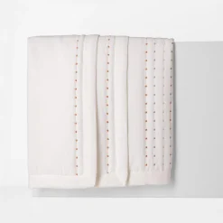 Narzuta na łóżko kremowa VANILLA DOTS 200x220 cm