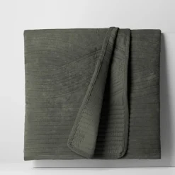 Narzuta na łóżko oliwkowa SILKY 200x220 cm