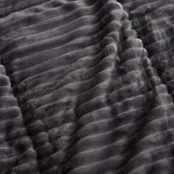 Narzuta sztruksowa szara SALSA 220x200 cm