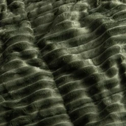 Narzuta sztruksowa zielona SALSA 180x200 cm