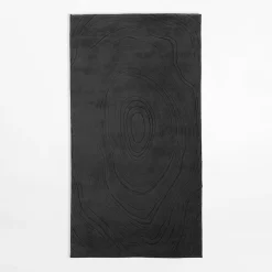 Nowoczesny dywan ACTION, czarny, 80x150 cm