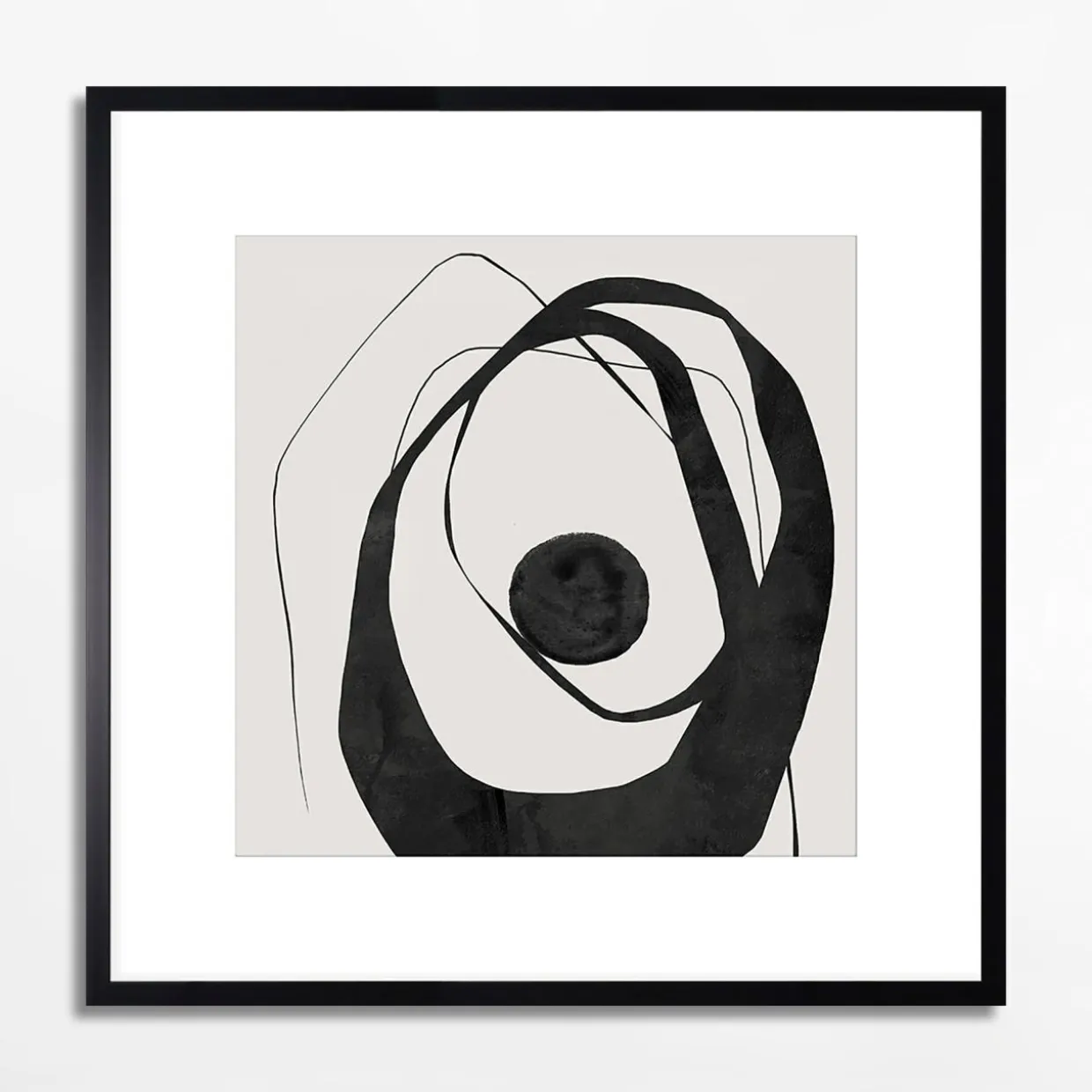 Obraz abstrakcyjny CHAOTIC CIRCLE II 50x50 cm
