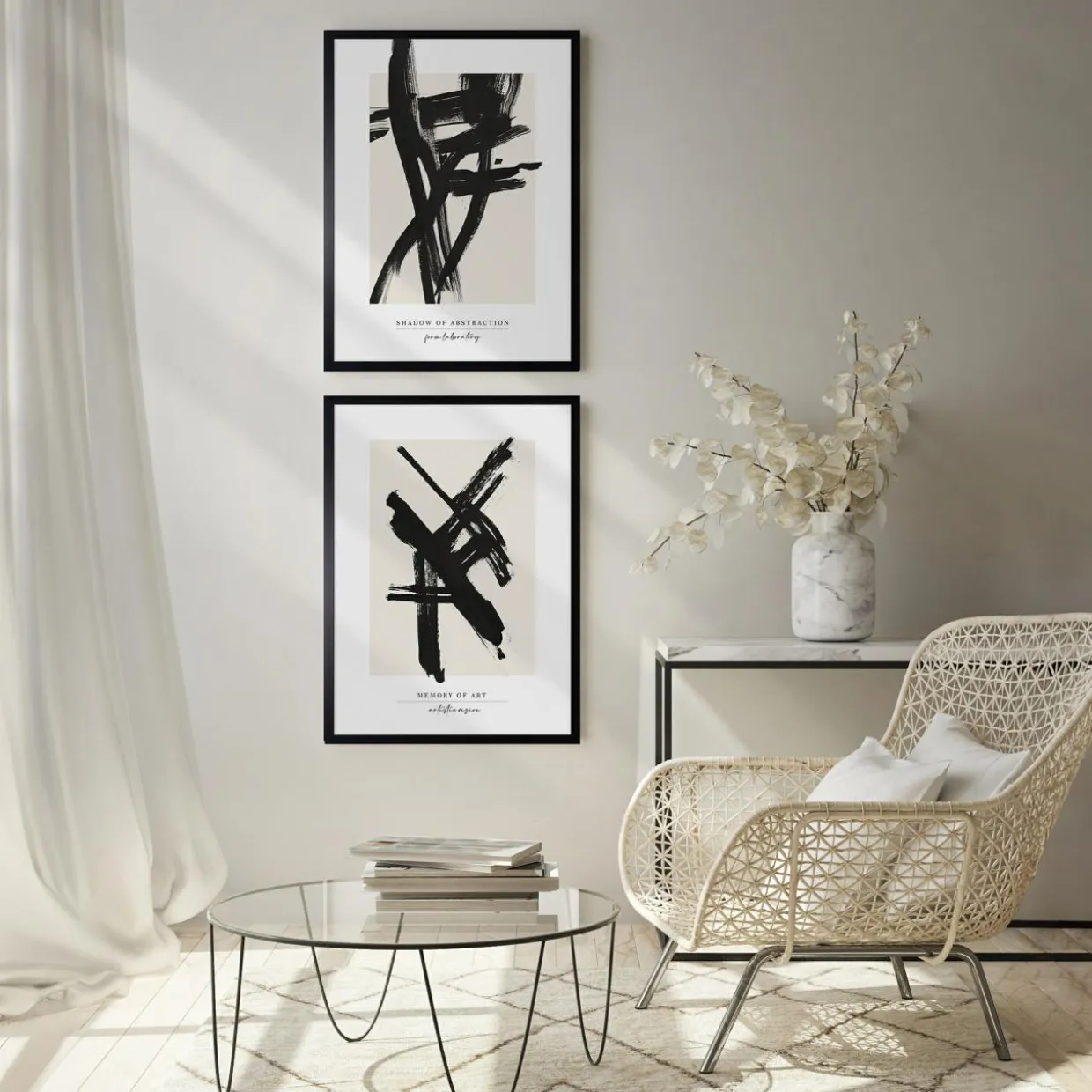 Obraz BLACK ABSTRACT I 50x70 cm