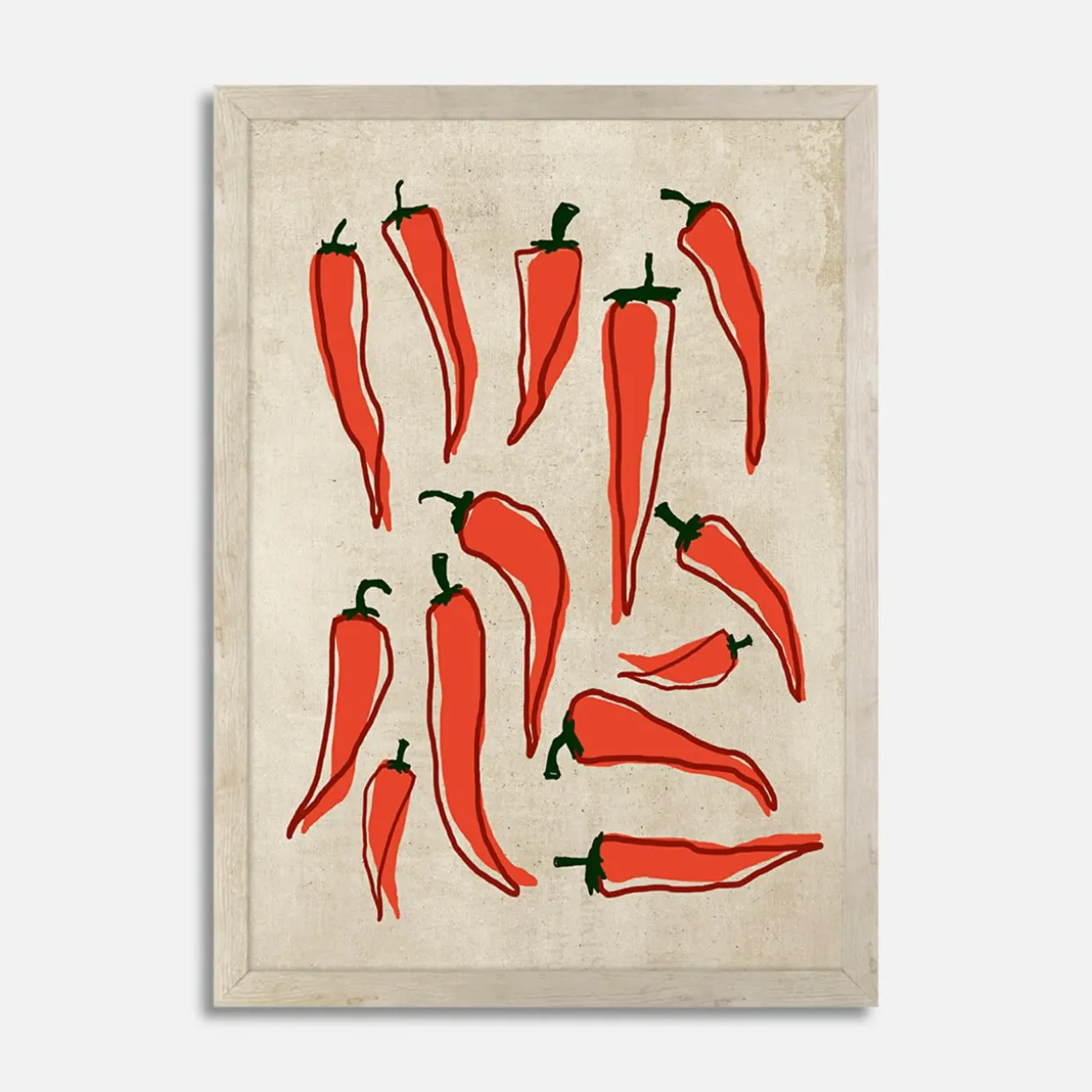 Obraz do kuchni PEPPERS 21x30 cm
