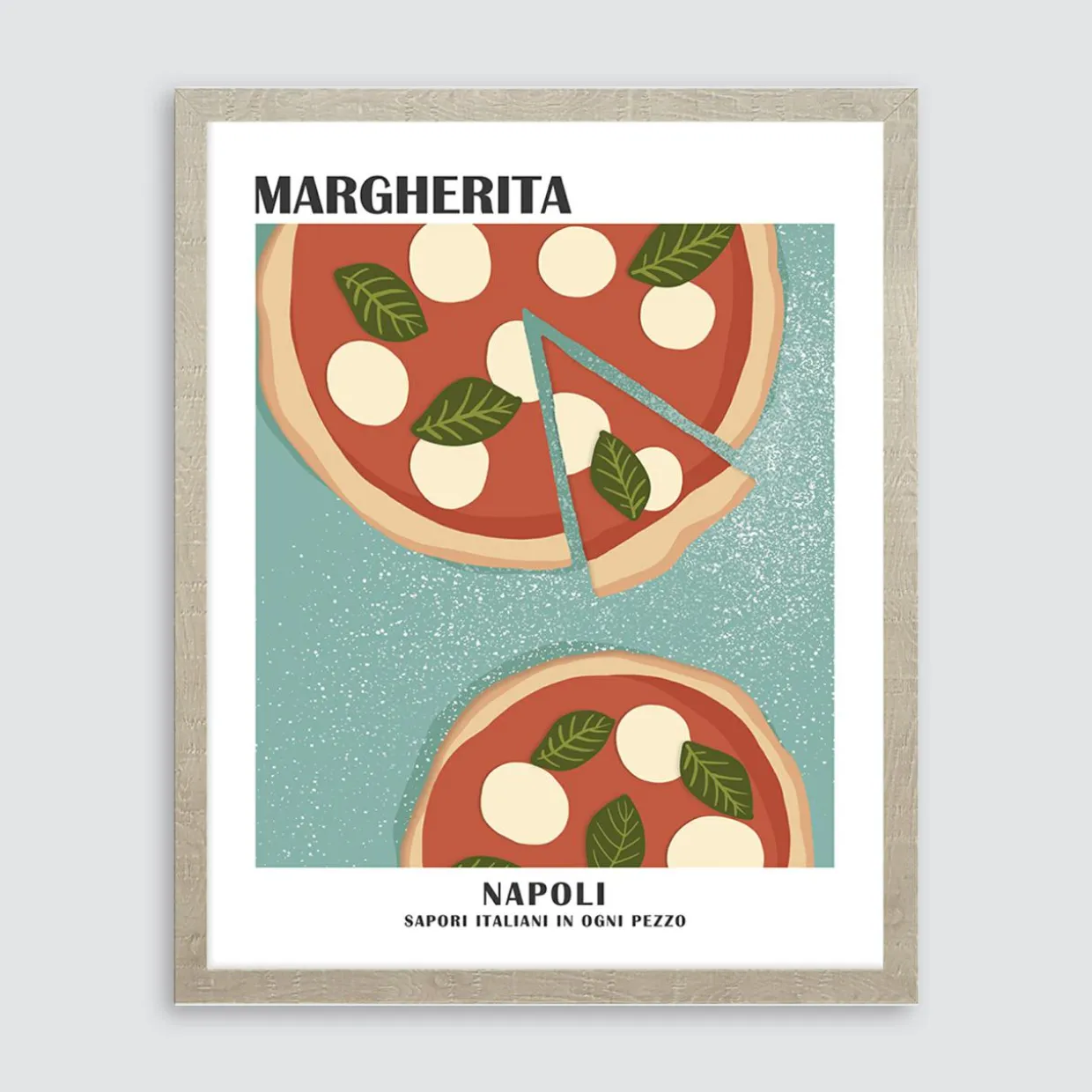 Obraz do kuchni PIZZA MARGHERITA 40x50 cm