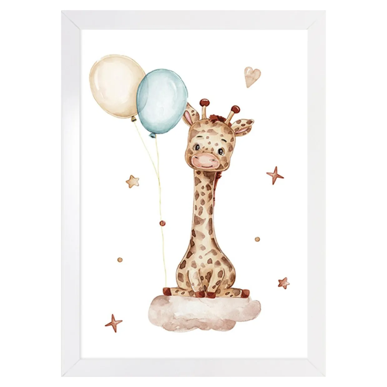 Obraz do pokoju dziecięcego LITTLE GIRAFFE 20x30 cm