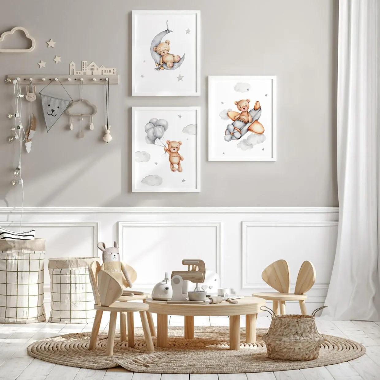 Obraz do pokoju dziecięcego miś TEDDY BEAR III 43x53 cm