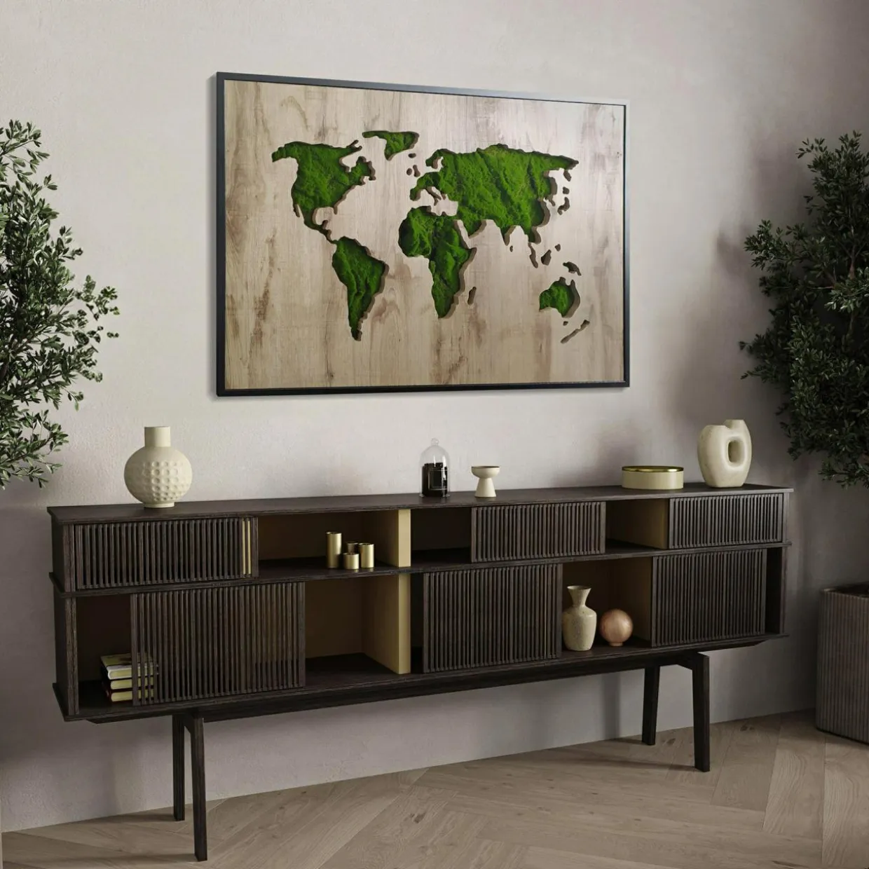 Obraz GREEN MAP 70x100 cm