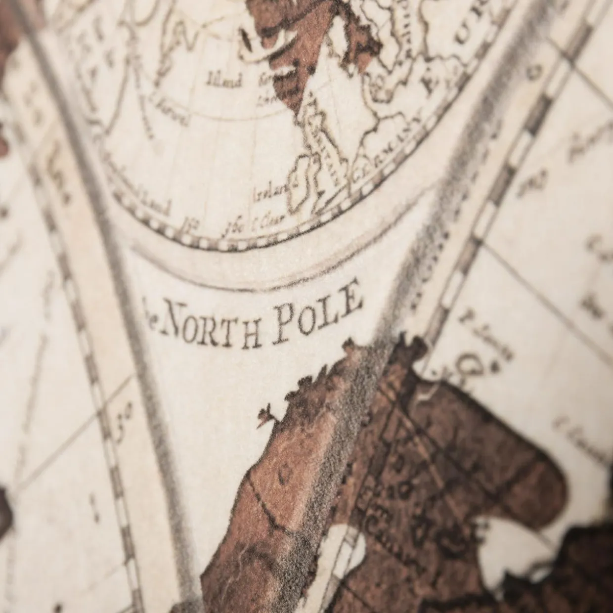 Obraz na ścianę ACOUSTIC OLD MAP 90x120 cm