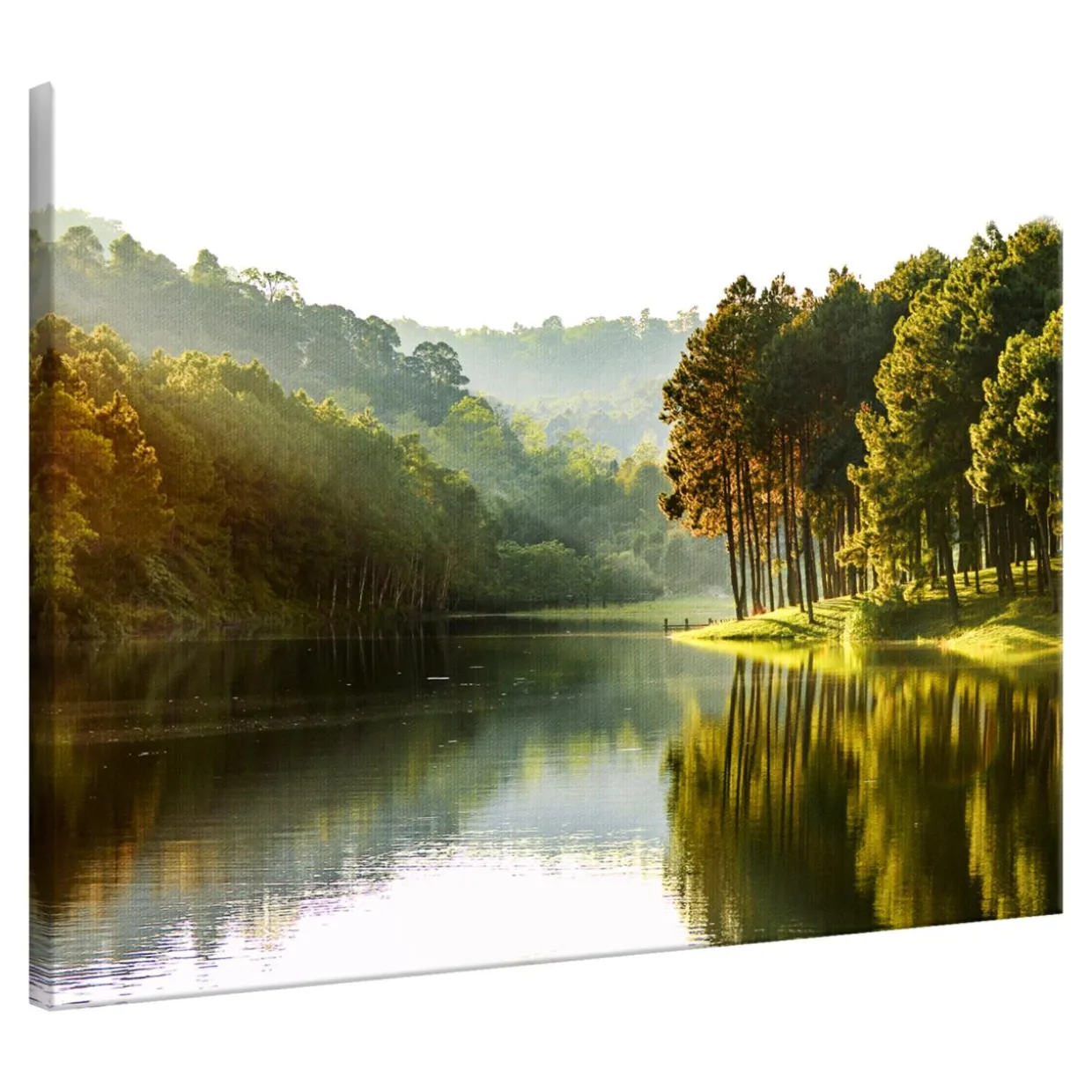 Obraz na płótnie CALM LAKE 60x80 cm