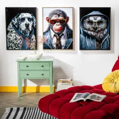 Obraz na płótnie SOWA 52,5x72,5 cm