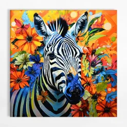 Obraz na płótnie ZEBRA I 60x60 cm