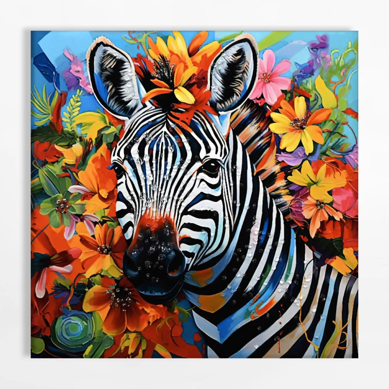 Obraz na płótnie ZEBRA II 60x60 cm