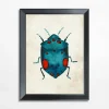 Obraz niebieski owad BEETLE 21x30 cm