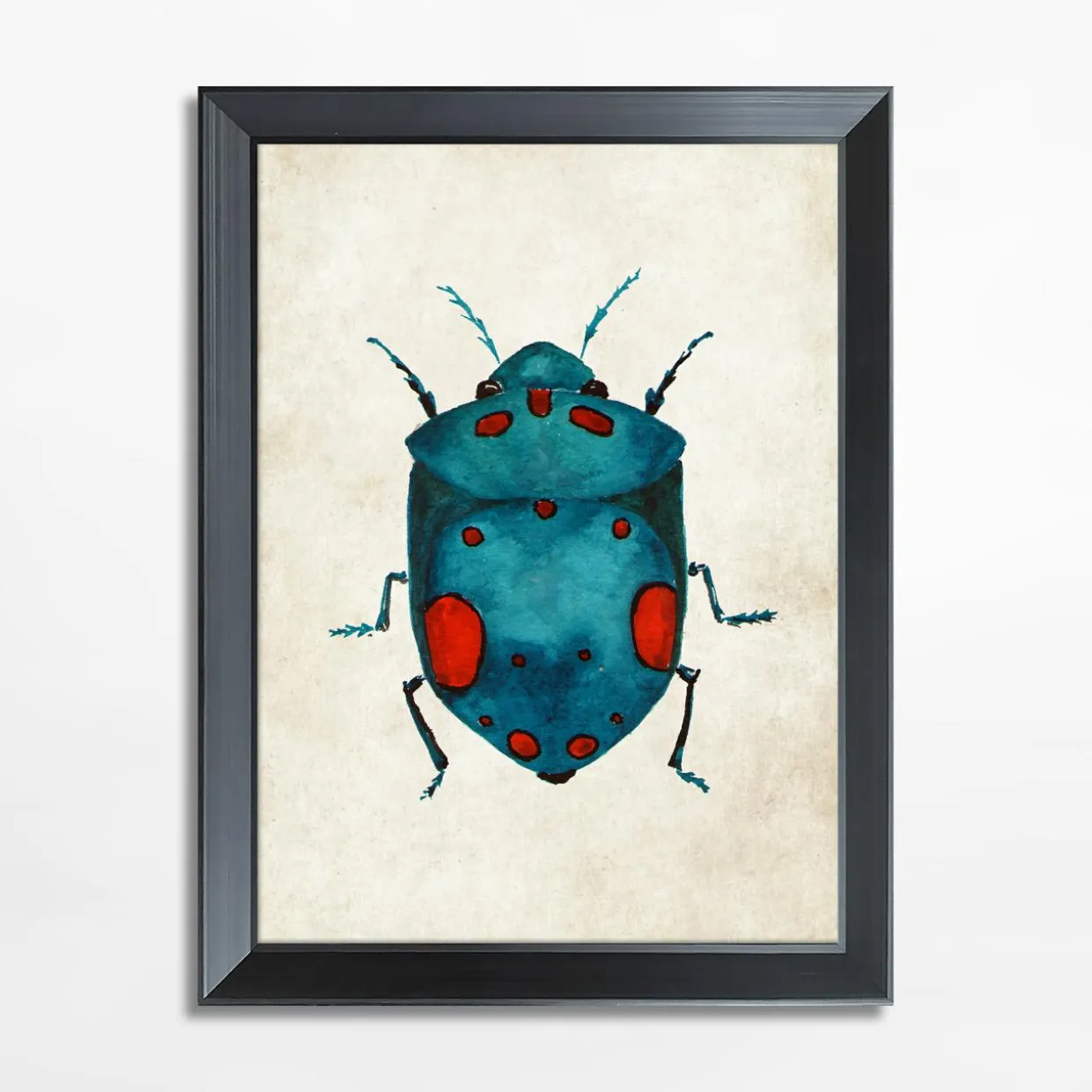 Obraz niebieski owad BEETLE 21x30 cm