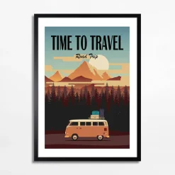 Obraz nowoczesny GÓRY TIME TO TRAVEL I 50x70 cm