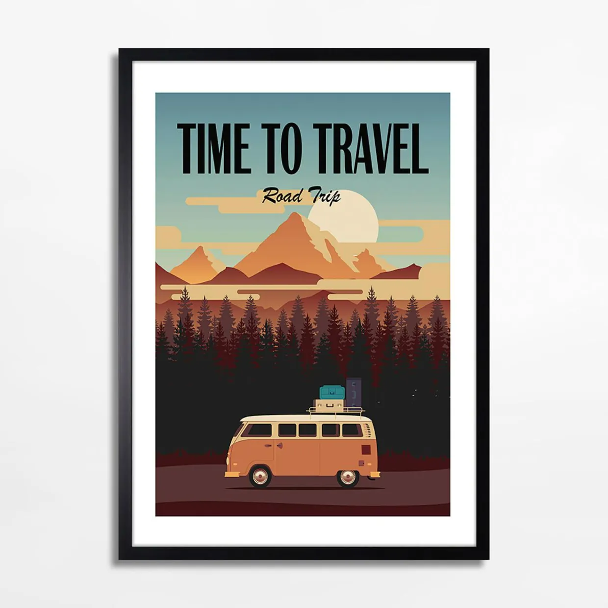 Obraz nowoczesny GÓRY TIME TO TRAVEL I 50x70 cm