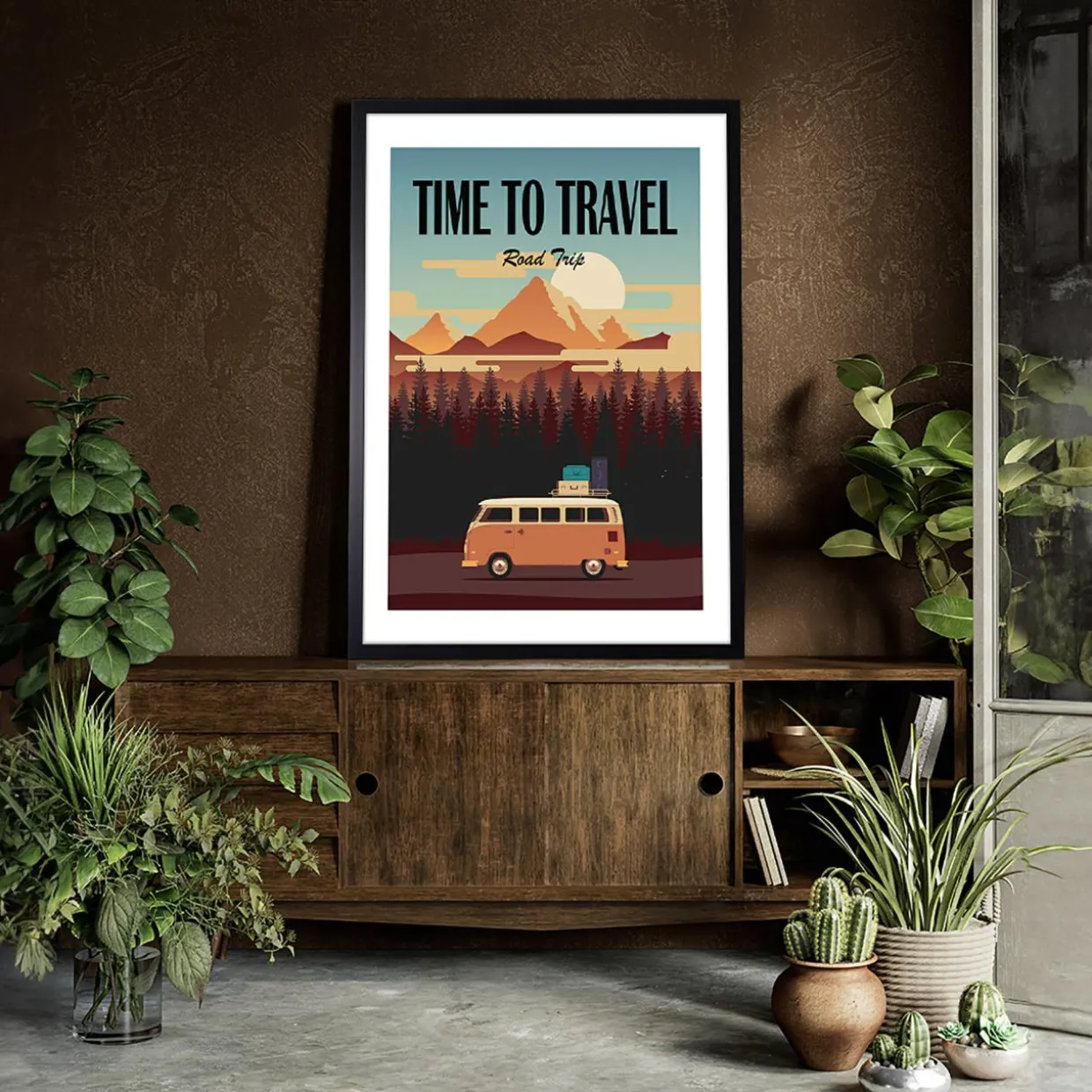 Obraz nowoczesny GÓRY TIME TO TRAVEL I 50x70 cm