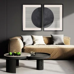 Obraz nowoczesny HALF CIRCLE II 50x70 cm