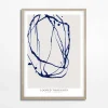 Obraz nowoczesny LINE COBALT 50x70 cm
