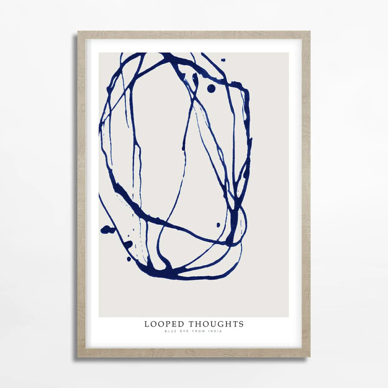 Obraz nowoczesny LINE COBALT 50x70 cm