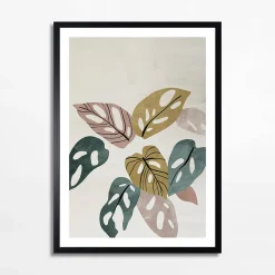Obraz nowoczesny PASTEL LEAVES I 50x70 cm