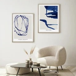 Obraz nowoczesny WATER COBALT 50x70 cm