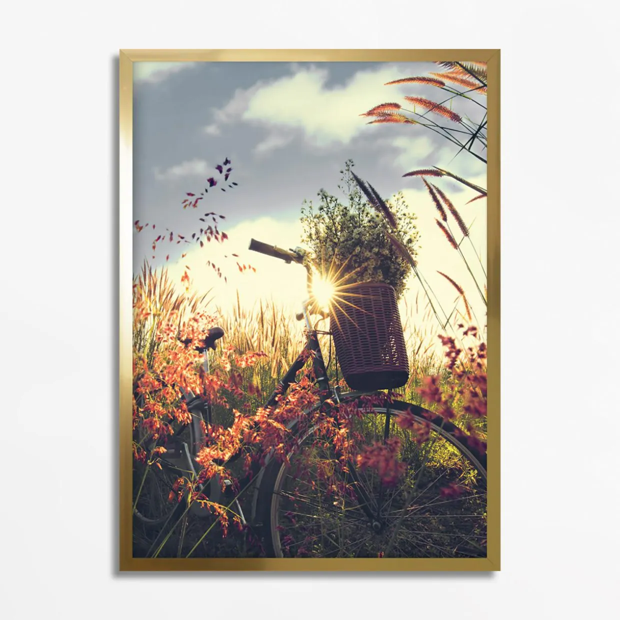 Obraz ROWER NA ŁĄCE FLORES 50x70 cm