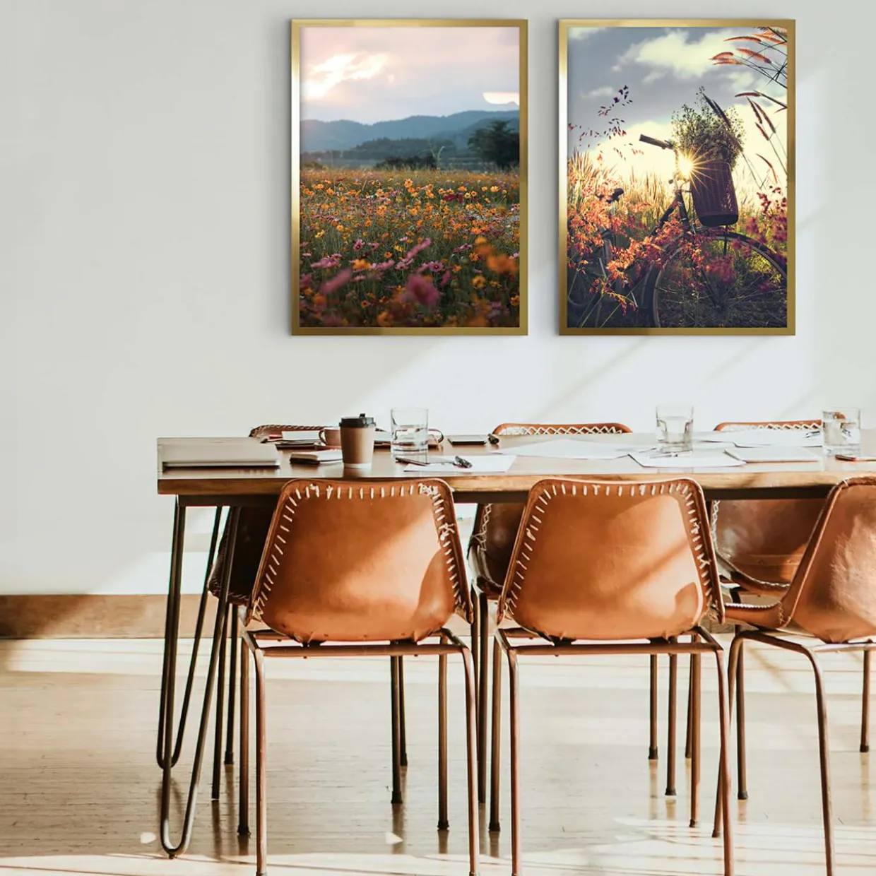 Obraz ROWER NA ŁĄCE FLORES 50x70 cm