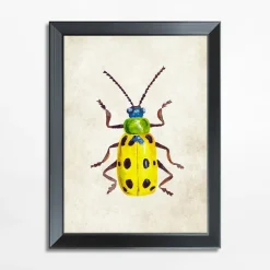 Obraz żółty owad BEETLE 21x30 cm
