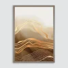 Obraz w brązowej ramie BROWN WAVES I 50x70 cm