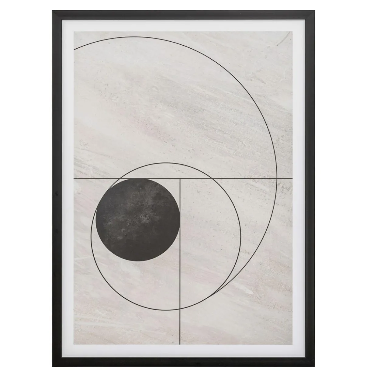 Obraz w czarnej ramie ABSTRACT III 50x70 cm