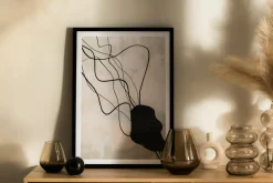 Obraz w czarnej ramie ABSTRACT I 50x70 cm