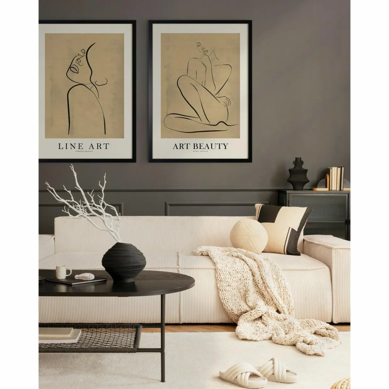 Obraz w czarnej ramie ART BEAUTY I 50x70 cm
