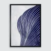 Obraz w czarnej ramie NAVY SHAPE II 50x70 cm