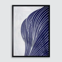 Obraz w czarnej ramie NAVY SHAPE II 50x70 cm