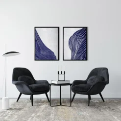 Obraz w czarnej ramie NAVY SHAPE II 50x70 cm