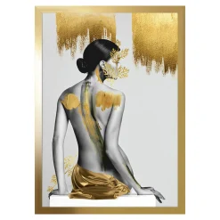 Obraz w złotej ramie WOMEN IN GOLD II 20x30 cm