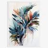 Obraz WATERCOLOR LEAVES I 50x70 cm