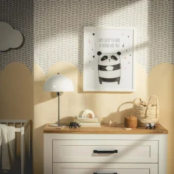 Obraz ze śpiącym misiem PANDA 40x50 cm