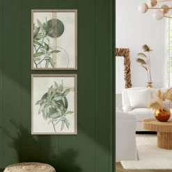 Obrazy na ścianę WALL GREEN, 2 szt. 30x40 cm