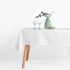 Obrus żakardowy w listki biały ACACIA 110x160 cm
