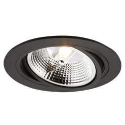 Oprawa halogenowa wpuszczana oczko czarna CHUCK 16 cm