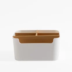 Organizer z przegródkami biały 18,2x14,6x9,3 cm